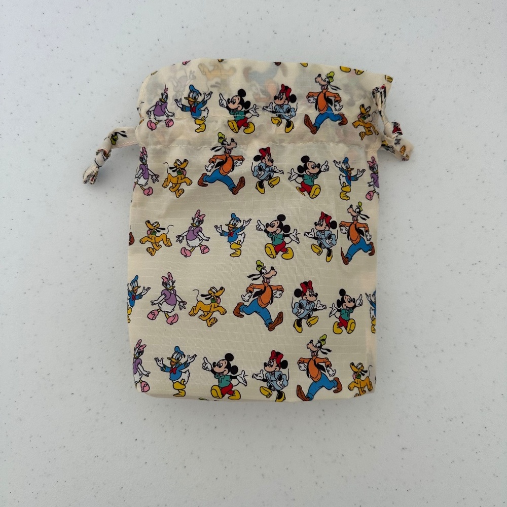 Baggu Draw String Pouch - Mickey and Friends